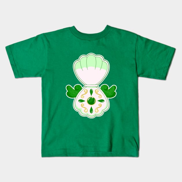 Green Pearl Kids T-Shirt by Kiroiharu